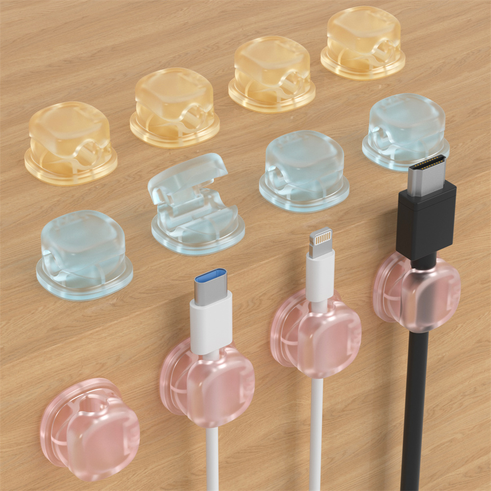 Magnetic Charging Cable - 3 Organizzatori Magnetici per Cavi Trasparenti,