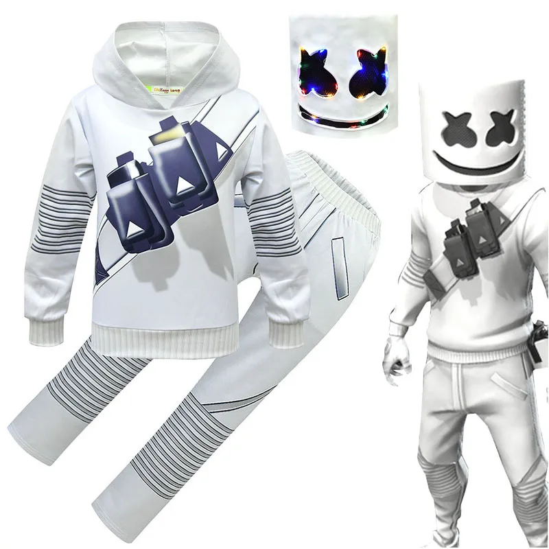Led Gloves Music - Costume cosplay per bambini Ragazzi Marshmelloe