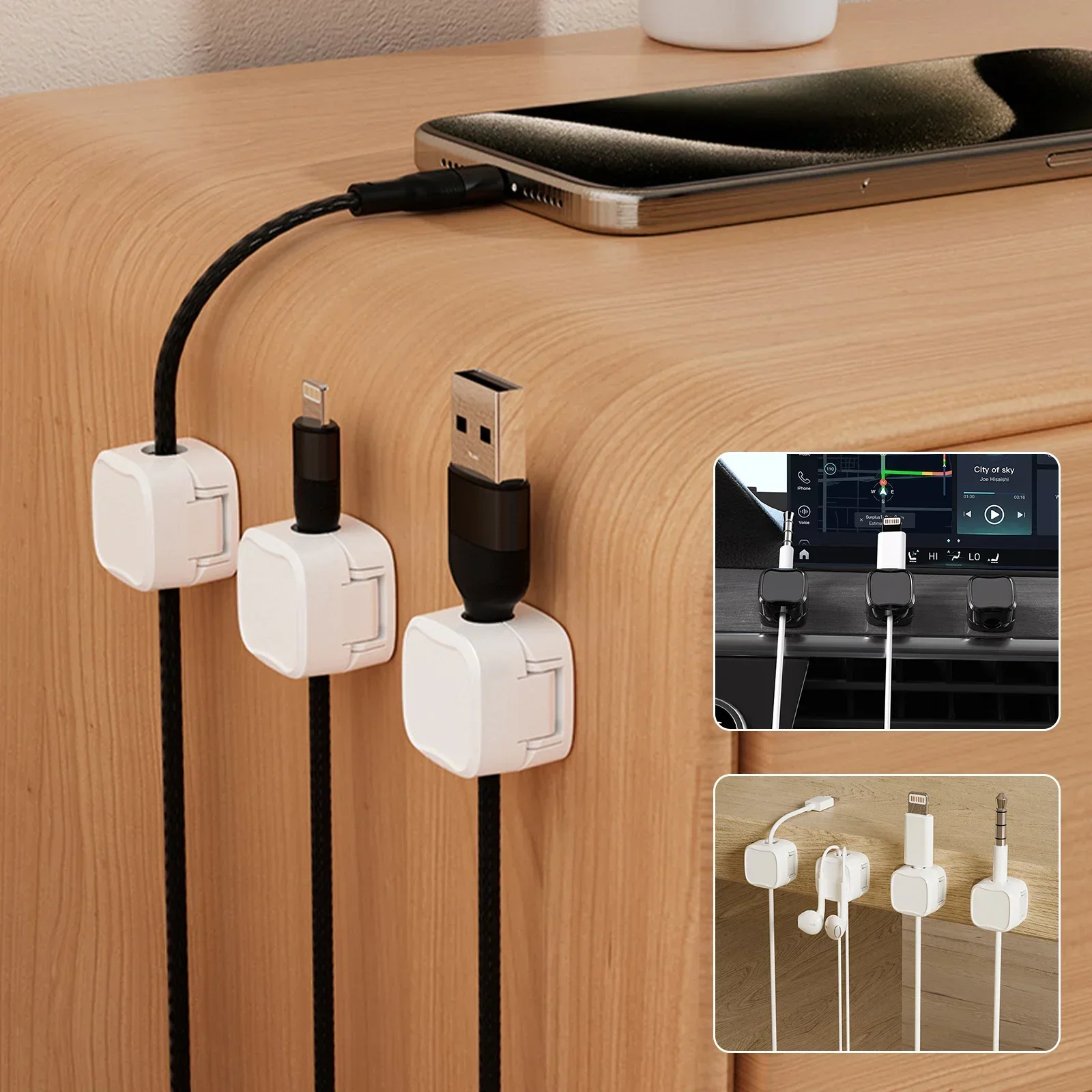 6/12/24PCS Clip per organizer  - Magnetic Charging Cable recensione e prezzo
