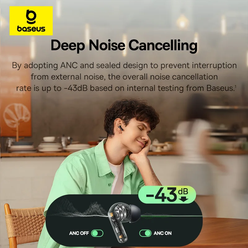 Baseus Bass EP10/BP1 NC -43dB  - Earbuds Anc Wireless recensione e prezzo
